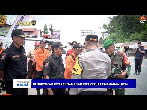 POLRES KUTAI KARTANEGARA PENGECEKAN POSPAM KETUPAT 2024