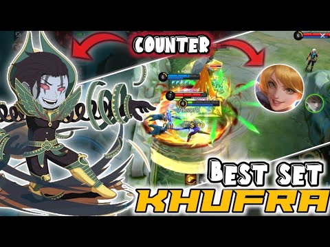 KHUFRA 1st SKILL FLICKER COMBO SET | COUNTER TO FANNY | BUILD | GUIDE | MLBB | MLTIKTOK
