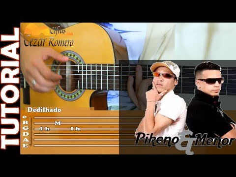Aula de Violão VALEU AMIGO Pikeno e Menor -Completa com Batidas, acordes, solos, dedilhados