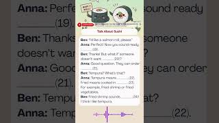 How to Order Sushi in English | Easy English Conversation for Beginners | Sushi English 101