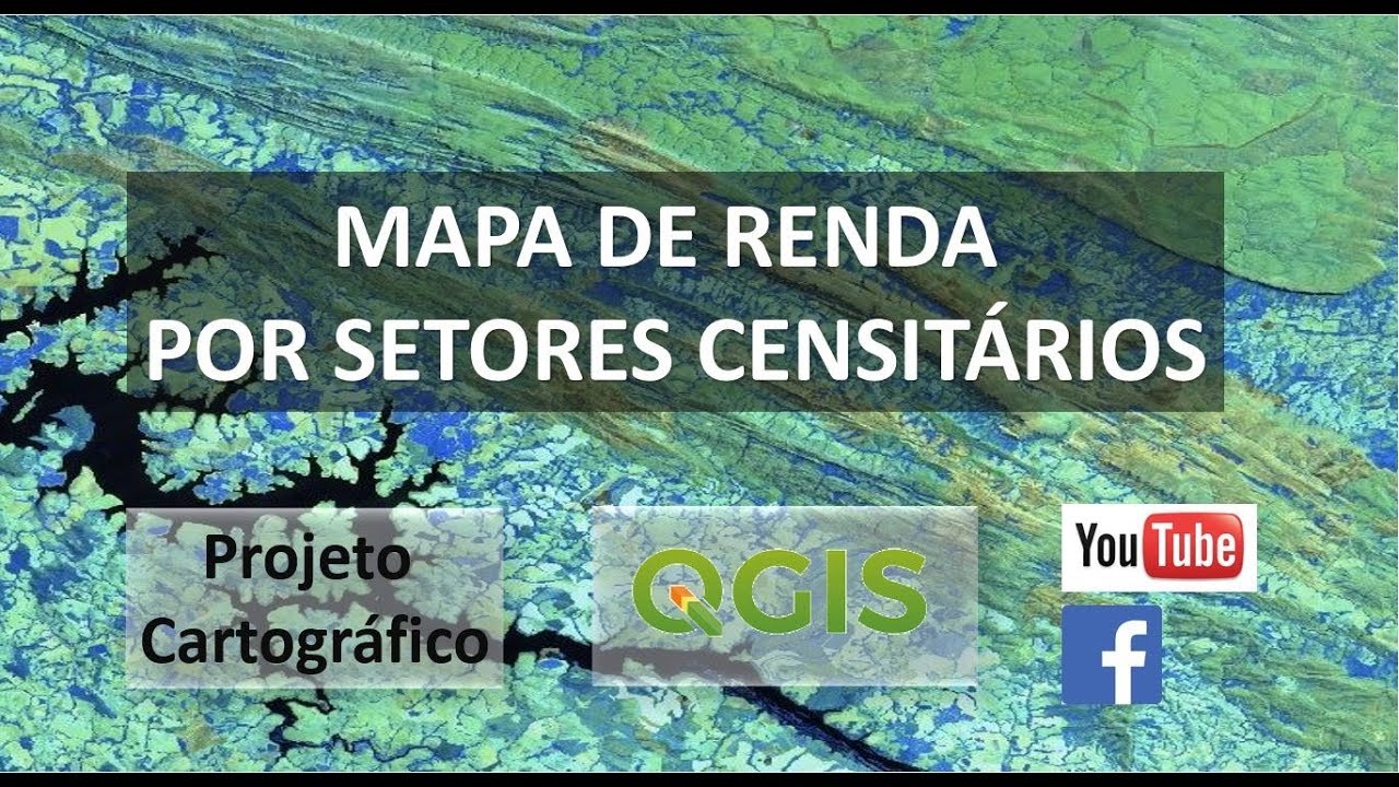 Mapa de renda por setores censitários