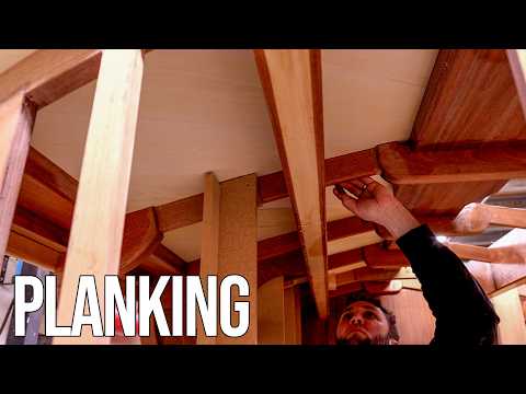 The First Layer Of Cold Moulded Planking Goes On | Building Temptress Ep39