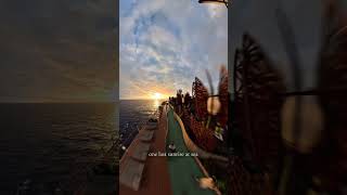 Last sunrise of the cruise 🌅🚢