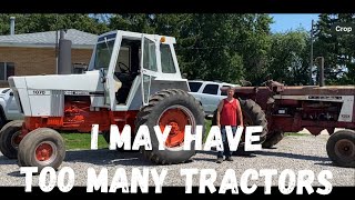 Around the farm with JT. Doing the tractor shuffle 😆