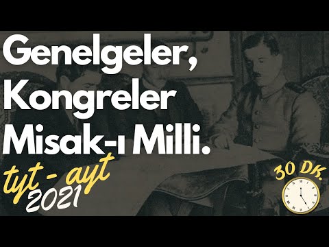 26) Genelgeler ve Kongreler | Misaki Milli | Milli Mücadele - AYT Tarih, TYT Tarih 2023