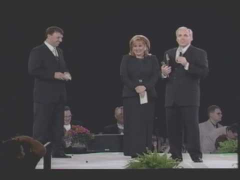 Kim Hopper, Mark Bishop, and Mark Trammell - unscripted Singing News Fan Awards comedy - 2000
