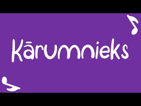Raušuks - "Kārumnieks" - "Raušuka dziesmiņas" (Video ar vārdiem) DZIESMAS BĒRNIEM