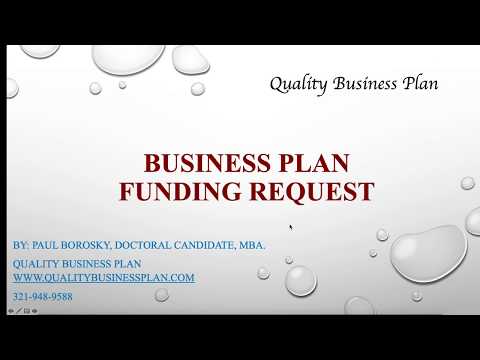 , title : 'How to Write a Business Plan Funding Request by Paul Borosky, MBA.'