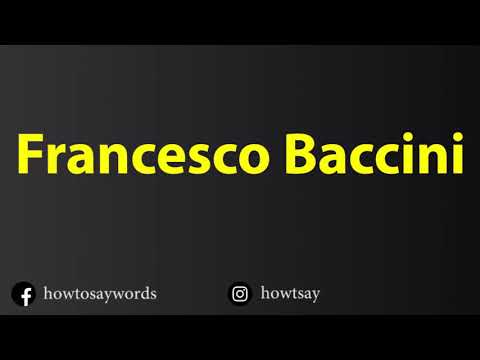 How To Pronounce Francesco Baccini
