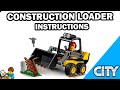 LEGO INSTRUCTIONS Construction Loader CITY LEGO Set 60219