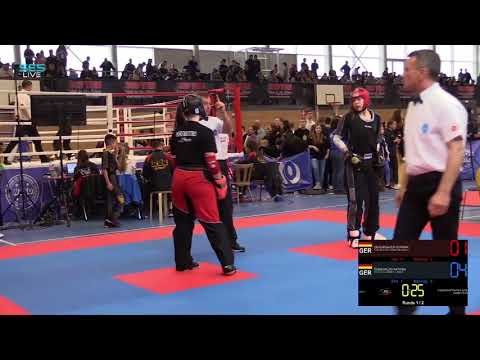 German Open 2018 - Pointfighting Da +70 kg - Corinna Zehentbauer vs Kathrin Domagalski