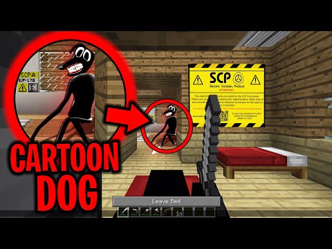 Cartoon Dog has been visiting our Minecraft Base every night....