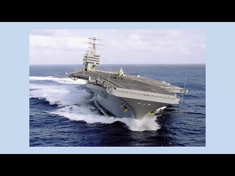 Extreme Rudder Test U S Nimitz Class Aircraft Carrier Makes High Speed Super Tight Turn