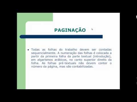 Apresentação de trabalhos acadêmicos