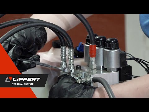 Hydraulic Hose Replacement on a Power Gear Motorized Hydraulic Leveling System V1