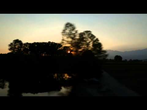 Sunset from a Train - Free Stock Video Footage