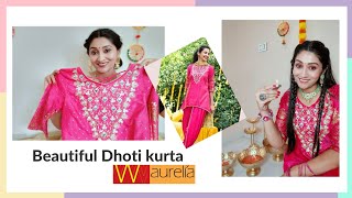 🌼Festive wear Kurti set 🌼 Ethnic Dhoti kurti set #recreationartspriya