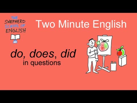 Do, does and did in questions