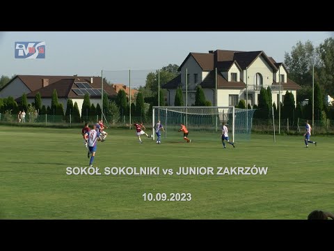 SOKÓŁ SOKOLNIKI - JUNIOR ZAKRZÓW 2:5 (1:2) - FRAGMENTY MECZU