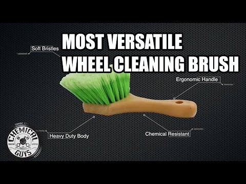 Most Versatile Wheel Cleaning Brush - Chemical Guys Short Handle Wheel and Tire Brush