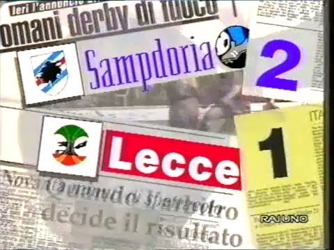 1993-94 (4a - 12-09-1993) Sampdoria-Lecce 2-1 [Jugovic,Gerson,Platt] Servizio D.S.Rai1