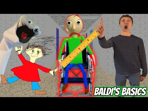 BALDI'S IN A WHEELCHAIR AND MORE EVIL THAN EVER! | Baldi's Basics Mod