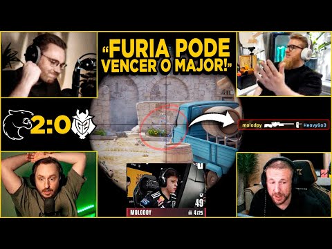 REAÇÕES DOS GRINGOS com A FURIA nos PLAYOFFS do MAJOR! (LEGENDADO)