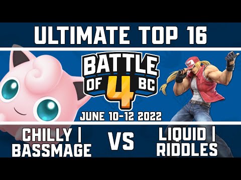 Chilly | BassMage vs Liquid | Riddles - Ultimate Singles Top 16 - Battle of BC 4