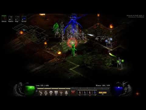 Diablo 2 Resurrected Summon Necro Vs Nightmare Meph Kelpie Snare, Decrepify and Cold Perma Slow/Stun