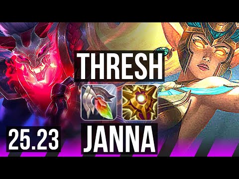 THRESH & Caitlyn vs JANNA & Yasuo (SUP) | 1/4/19 | EUW Master | 25.23