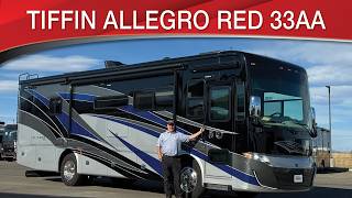 A preview image of the linked video showcasing 2020 Tiffin Allegro Red 33AA