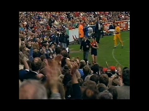 Melbourne legend Robbie Flower gets a standing ovation - 1987 Elimination Final - Melbourne v NM