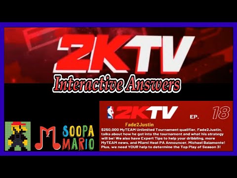 NBA 2K22 2KTV Interactive Answers Episode 18 (Current Gen)