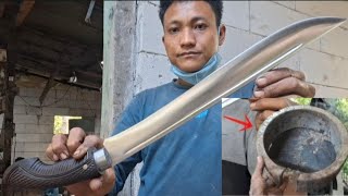 Download lagu Dari bahan bearing super jumbo,, proses pembuatan golok sembelih dari bearing excavatos super besar mp3