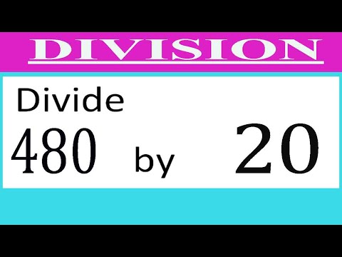 480 Divided By 20