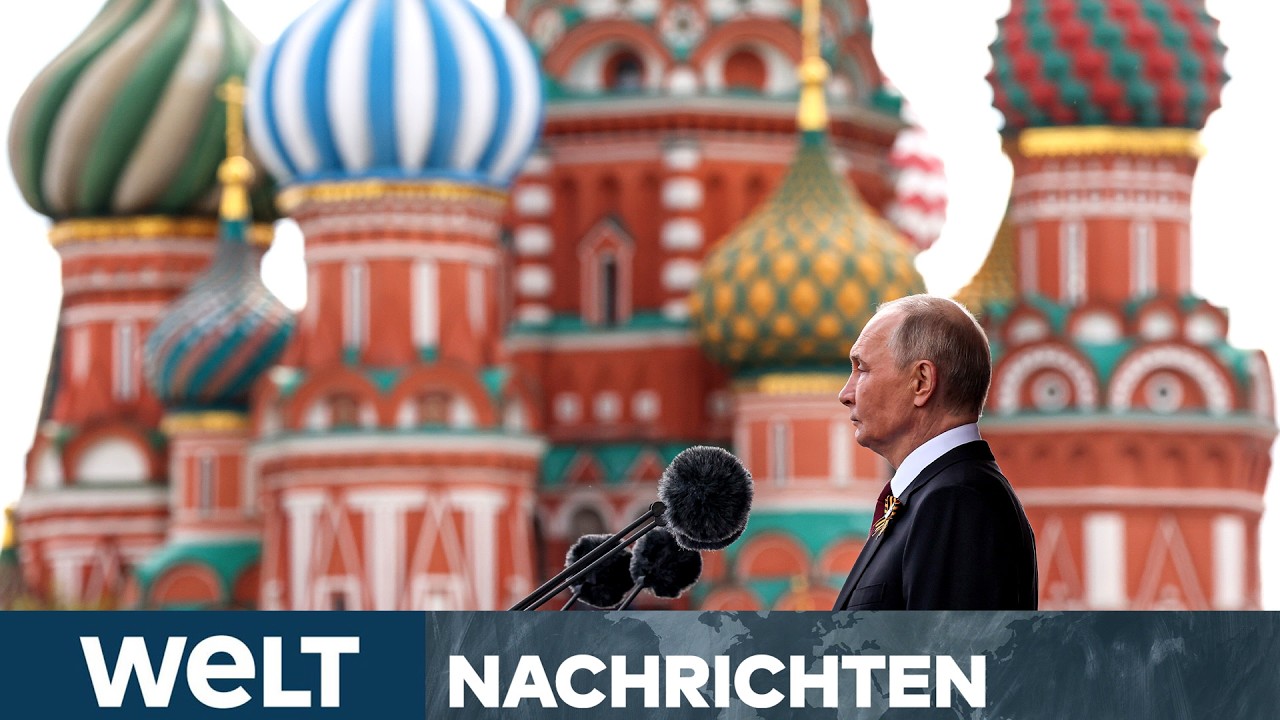 MOSKAU: PUTINS ABGESPECKTE PROTZ-PARADE zum 9. Mai – Russen drohen höchst nervös! | WELT Stream