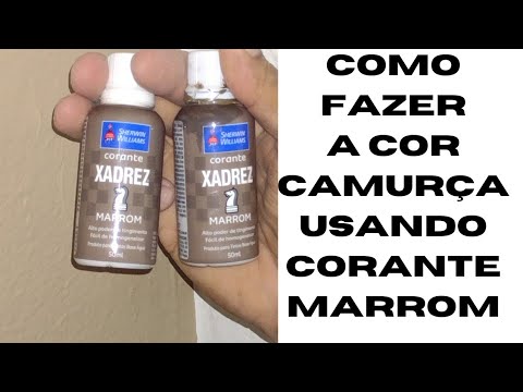 como fazer a cor camurça com o corante marrom