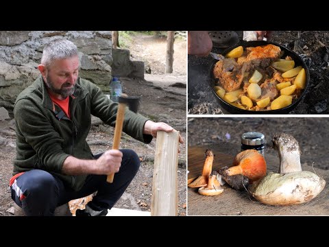 Bivši carinik živi u šumi - teše šindru, pravi vrhunska jela