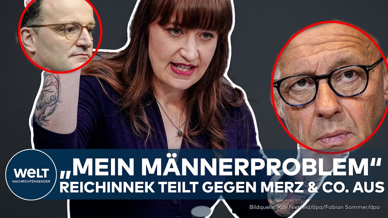 BERLIN: Heidi Reichinnek kontert! Merz, Söder, Linnemann und Spahn werden zu ihrem Männerproblem