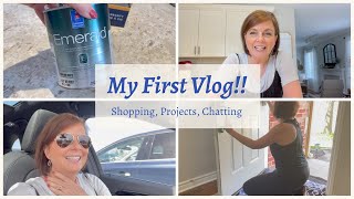 MY FIRST VLOG! | Shopping, Home Projects, Chatting | Spend the Day with Me