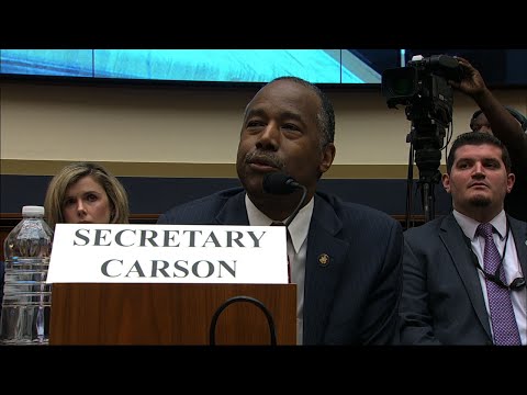 Two Democratic lawmakers stumped Housing and Urban Development Secretary Ben Carson in a hearing on Tuesday. They asked him about acronyms that relate to the federal government and housing. (May 22)
