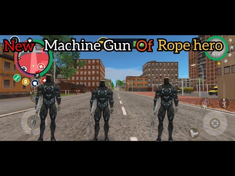 Rope hero bought new machine Gun 💪😈 Rope hero vice town ❤️‍🔥❤️‍🔥