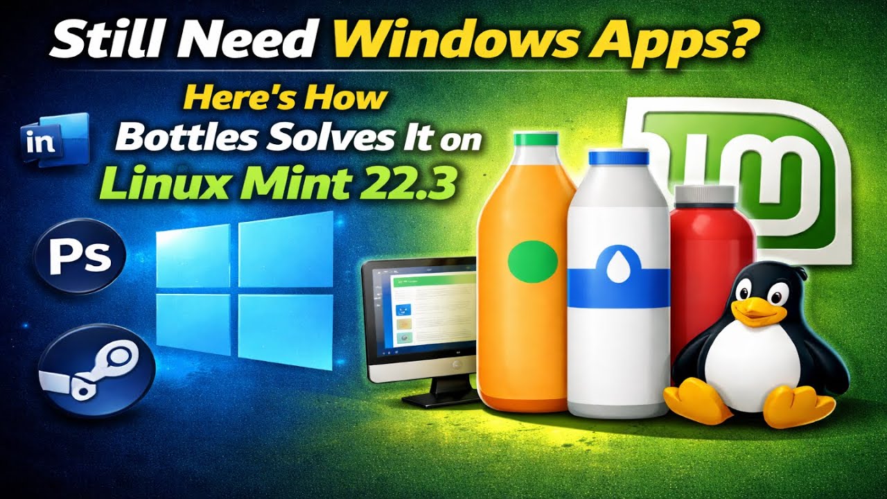 Still Need Windows Apps? Here’s How Bottles Solves It on Linux Mint 22.3 Zena