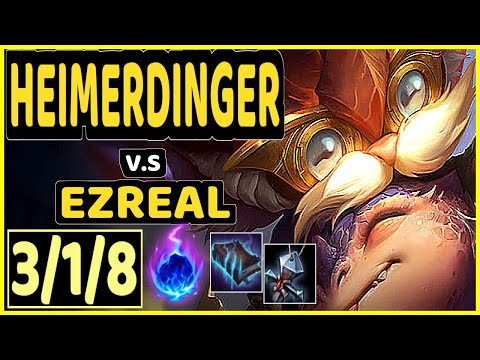 ARROW (HEIMERDINGER) vs EZREAL - 3/1/8 KDA BOTTOM ADC CHALLENGER GAMEPLAY - NA