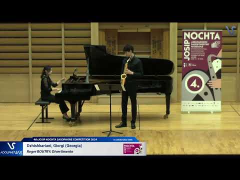 Giorgi Dzhishkariani plays Divertimento by Roger Boutry