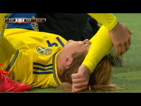 Sveriges skräckskador i Danmarkmatchen - TV4 Sport