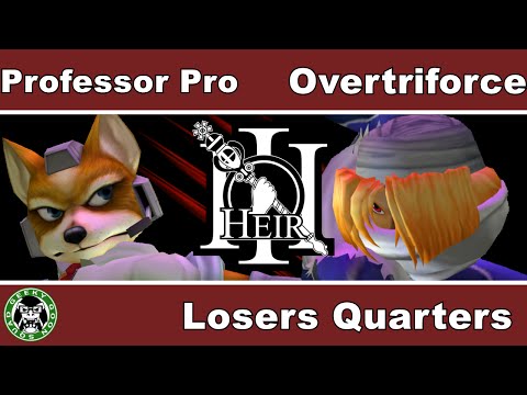Heir 3 - VwS | Professor Pro (Fox) Vs. Overtriforce (Sheik) - Losers Quarters - Melee Singles