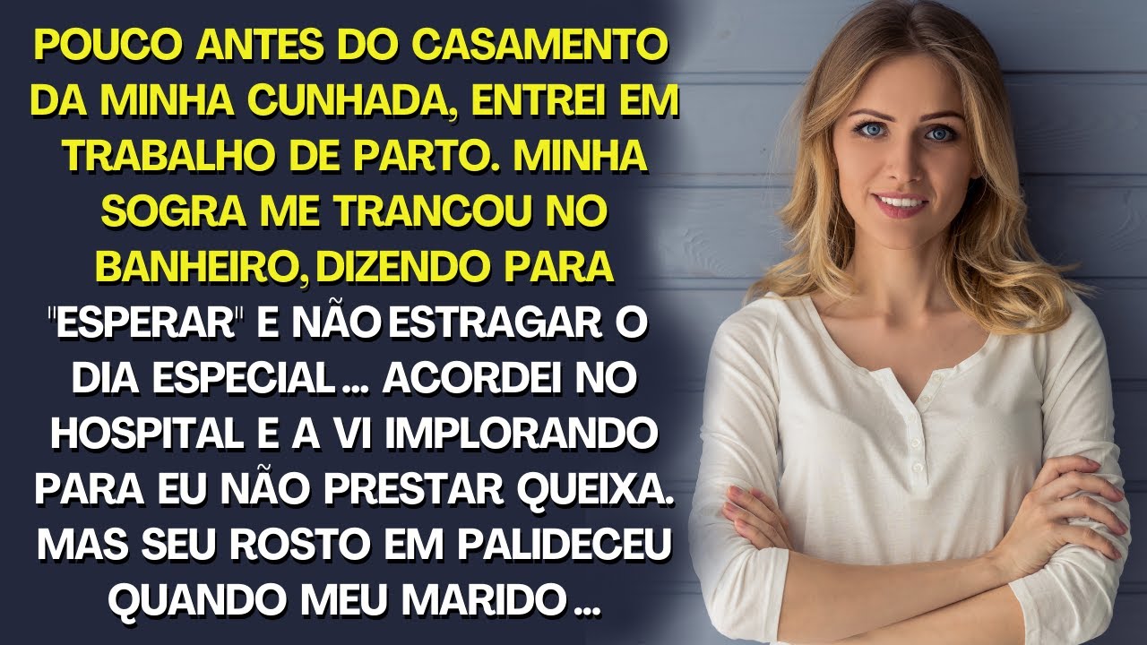Entrei em trabalho de parto, e minha sogra me trancou no banheiro, dizendo para esperar. Desmaiei...
