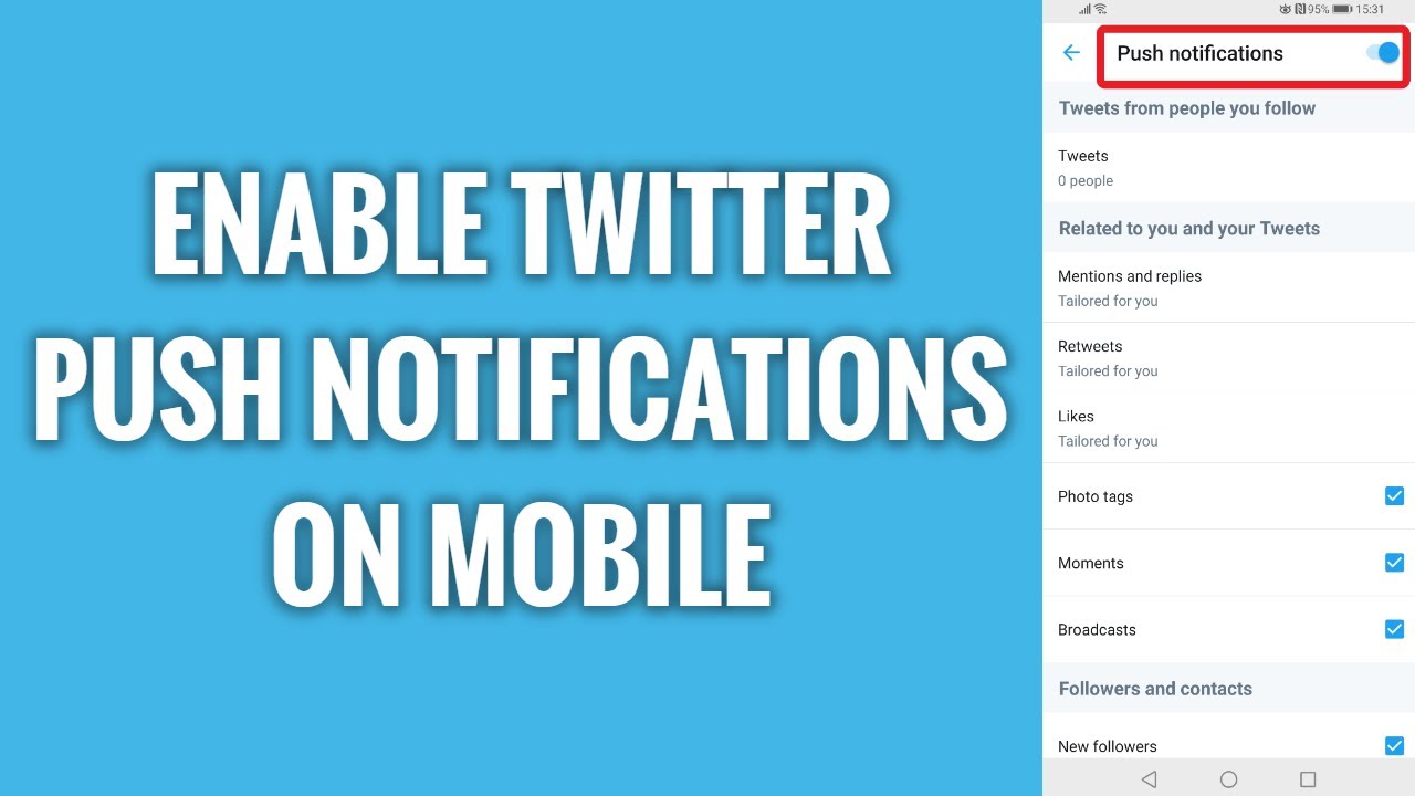 How To Enable Twitter Push Notifications On Mobile