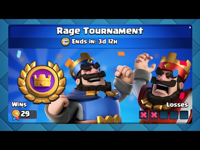 December's Rage Tournament in Clash Royale: Information, rewards, and more